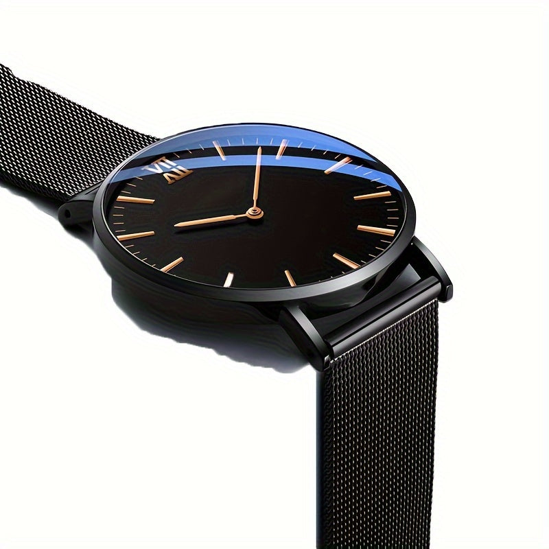 Men's Classic Leather Quartz Watch