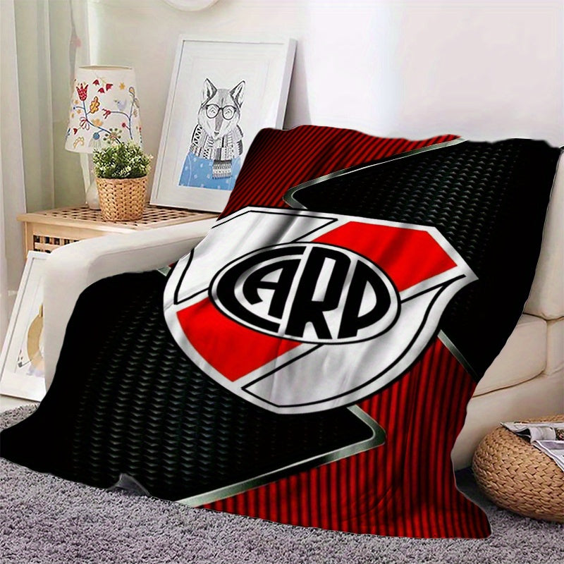 Stay cozy and warm with this River Plate themed blanket, crafted from soft and comfy flannel featuring printed designs. Whether you're snuggling up for a nap or need a small throw for extra warmth, this versatile blanket is perfect for all seasons. It