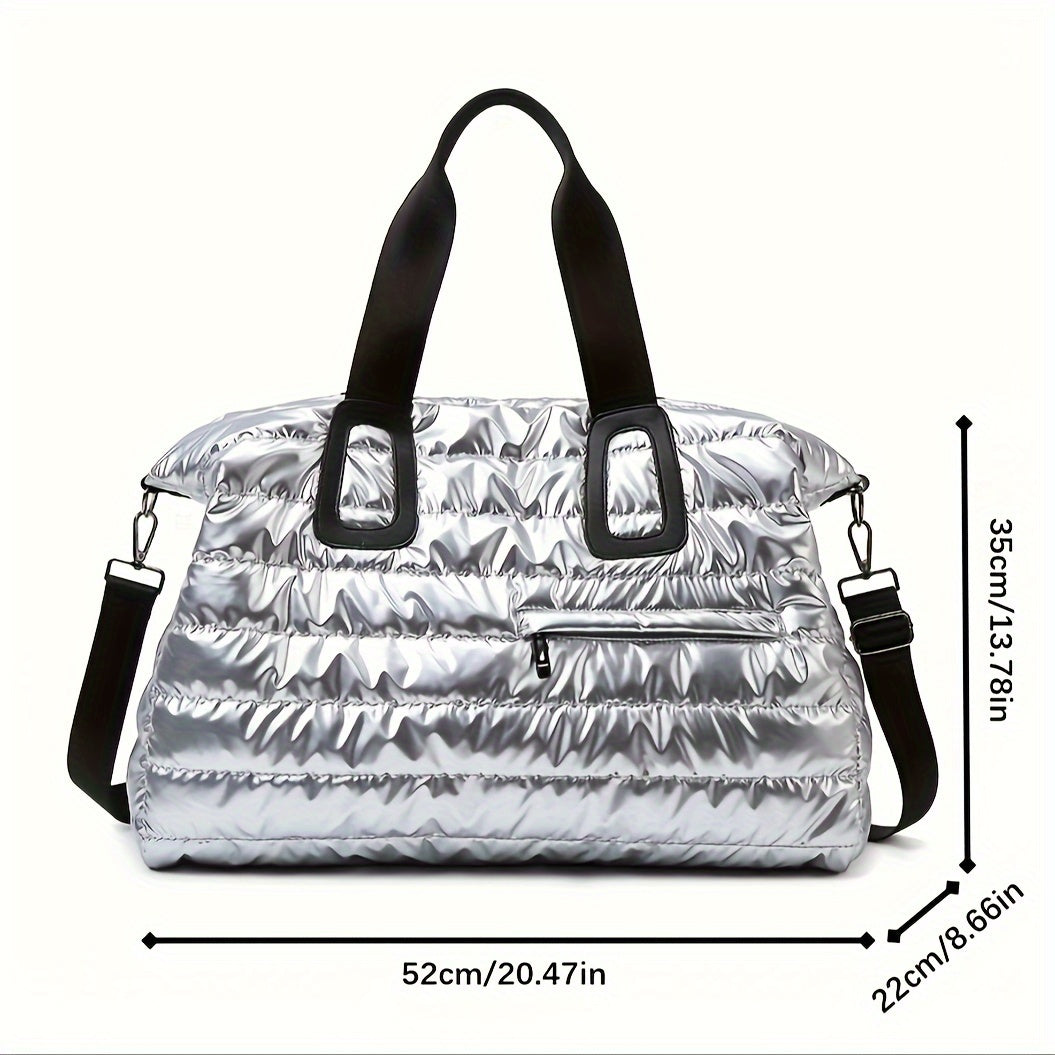 Stylish waterproof shoulder bag with large capacity, small internal storage bag, lightweight for commuting, ideal gift for festivals or girlfriend.