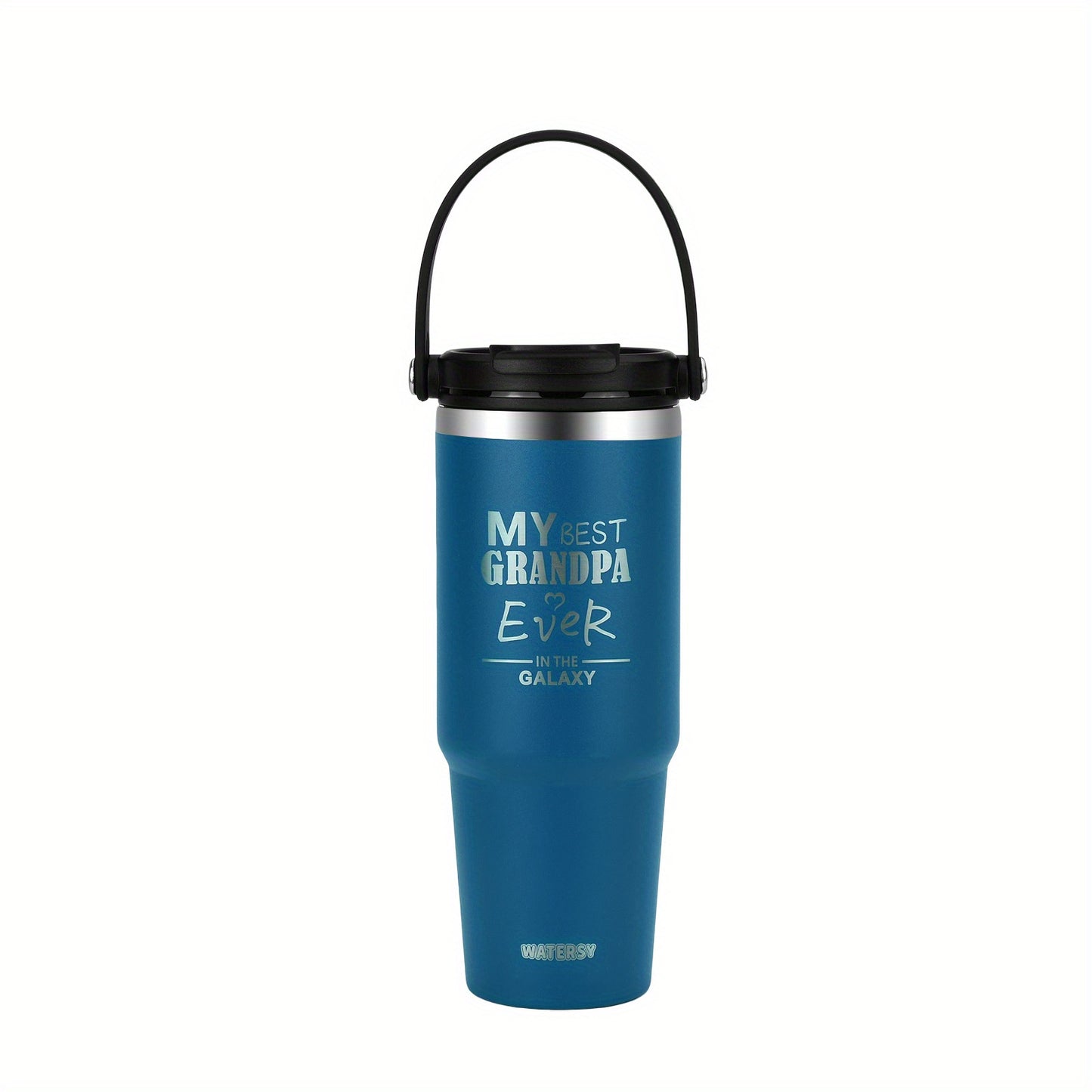 WTAERSY Insulated Water Bottle with Double Lid, 30oz/887ml, Stainless Steel, Reusable Tumbler Cup, Perfect Gift for Various Occasions.