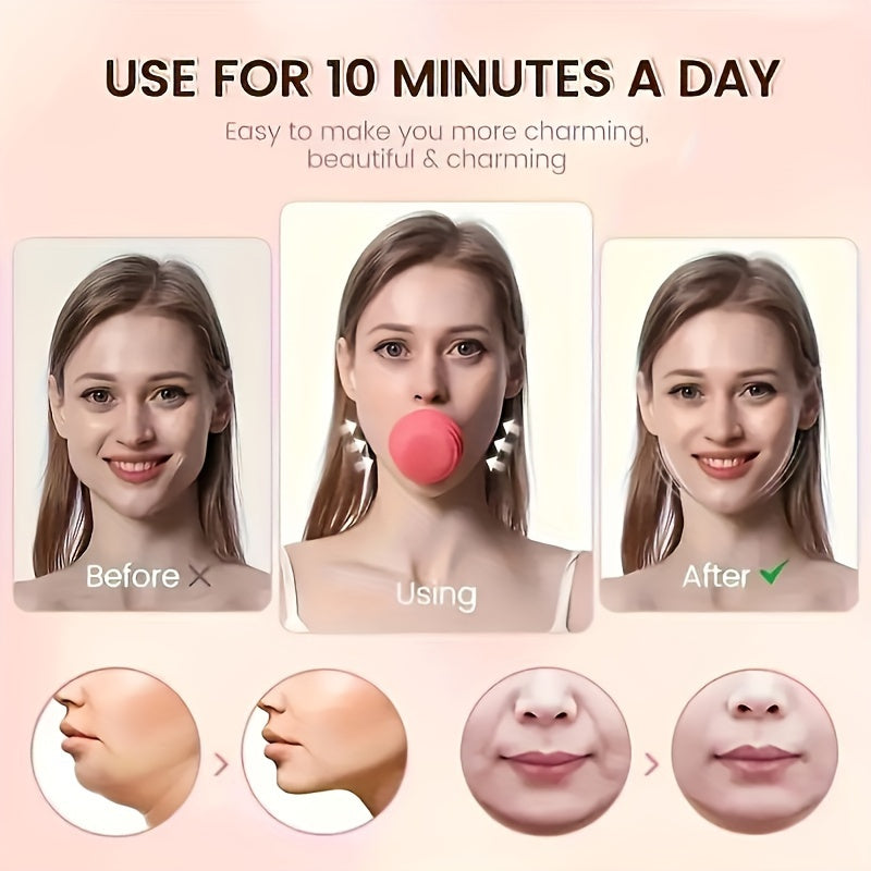 Silicone Face Lifting Massager reduces double chin and tones facial muscles, suitable for both men and women.