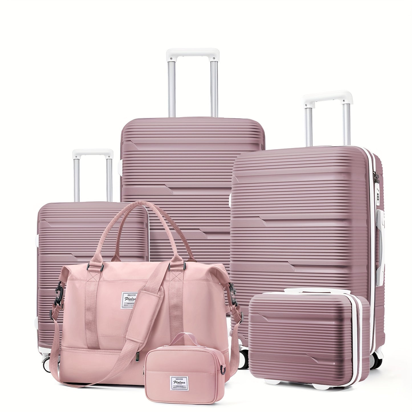 Luggage and travel bags, toiletries and makeup bags, password lock suitcase available in 1 piece or 6 pieces.