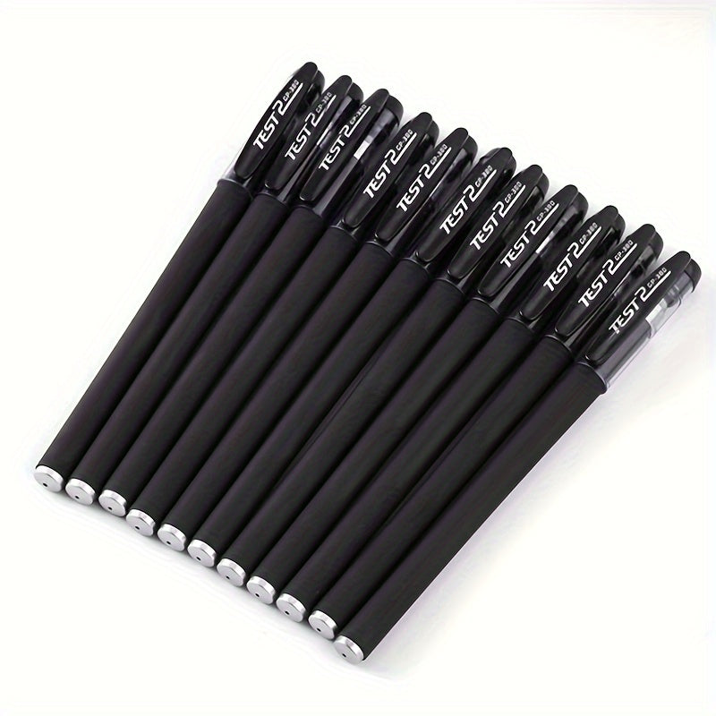 26-piece gel pen set in black, blue, and red ink with 0.5mm tips, perfect for students and offices.