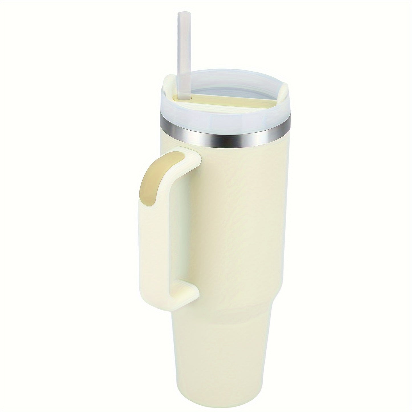 Watersy 40 oz Tumbler with Handle and Straw Lid, Double Wall Stainless Steel, Vacuum Insulated for Hot and Cold Beverages, Spill Proof and Easy to Clean.