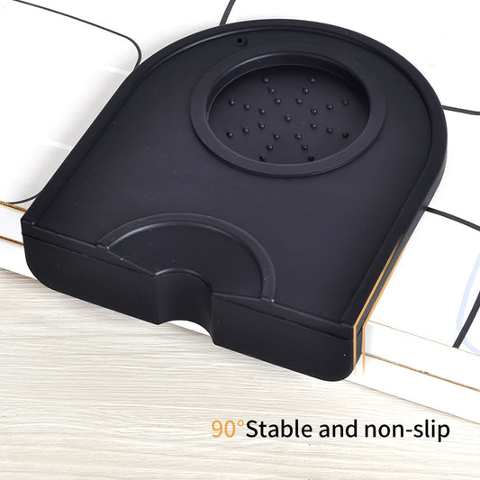 Espresso Tamping Mat - Black Silicone Pad for Coffee Tamper, Food-Grade Espresso Station Accessory