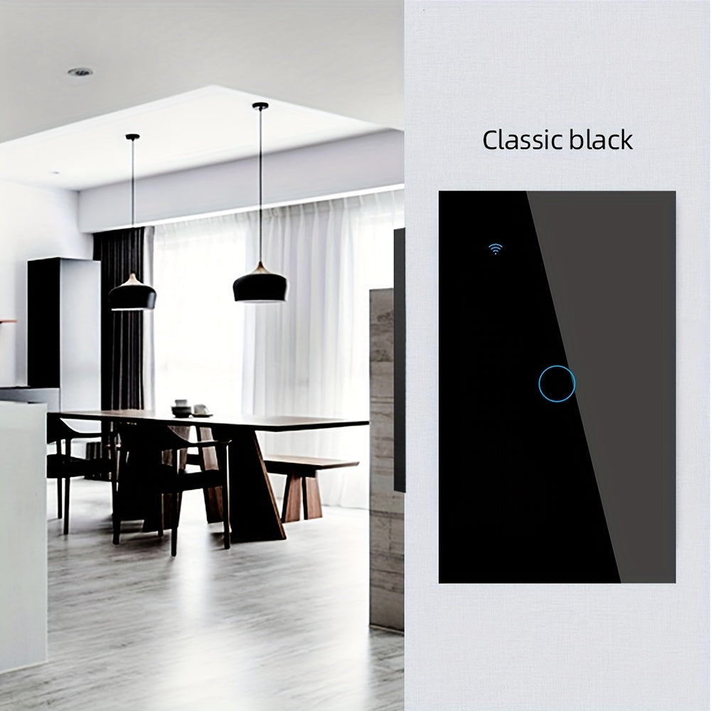 Chevolink Tuya Smart Switches with WiFi Touch Control, Voice Integration with Alexa & Google Home, App-Controlled Lighting, No Neutral Wire Needed, Fire-Resistant for US Standard Wiring in