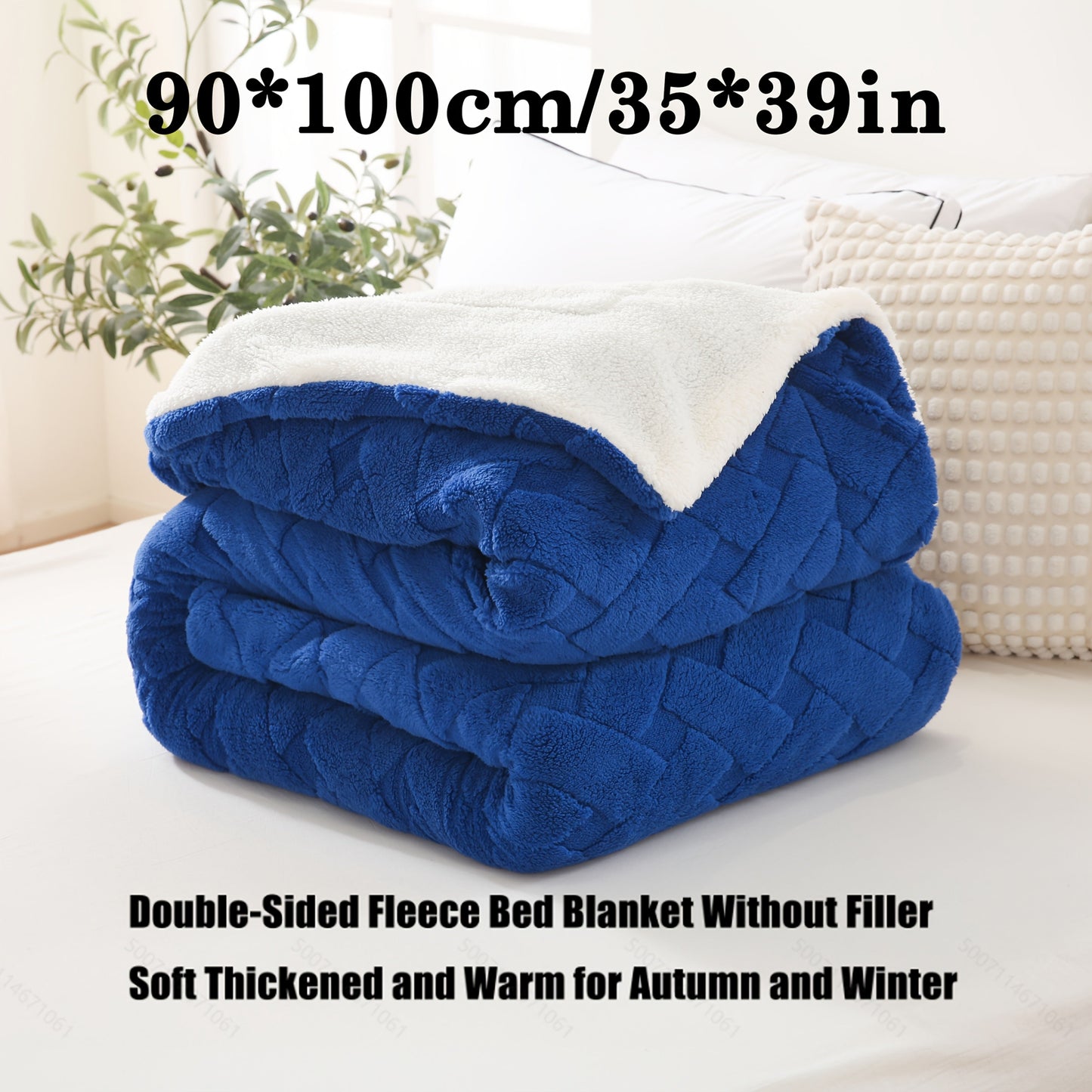 Stay cozy all year round with our 1pc Cozy Contemporary Diamond Pattern Fleece Throw Blanket. Made from a soft polyester blend with sheep fleece composite, this blanket offers all-season warmth and is perfect for use in the bedroom, on the sofa, in the