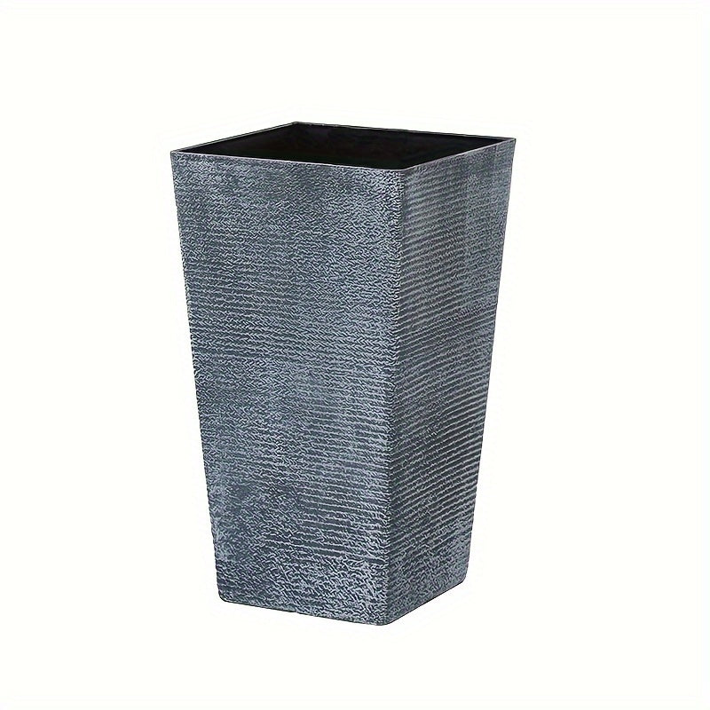 Large tall planter for outdoor or indoor use.