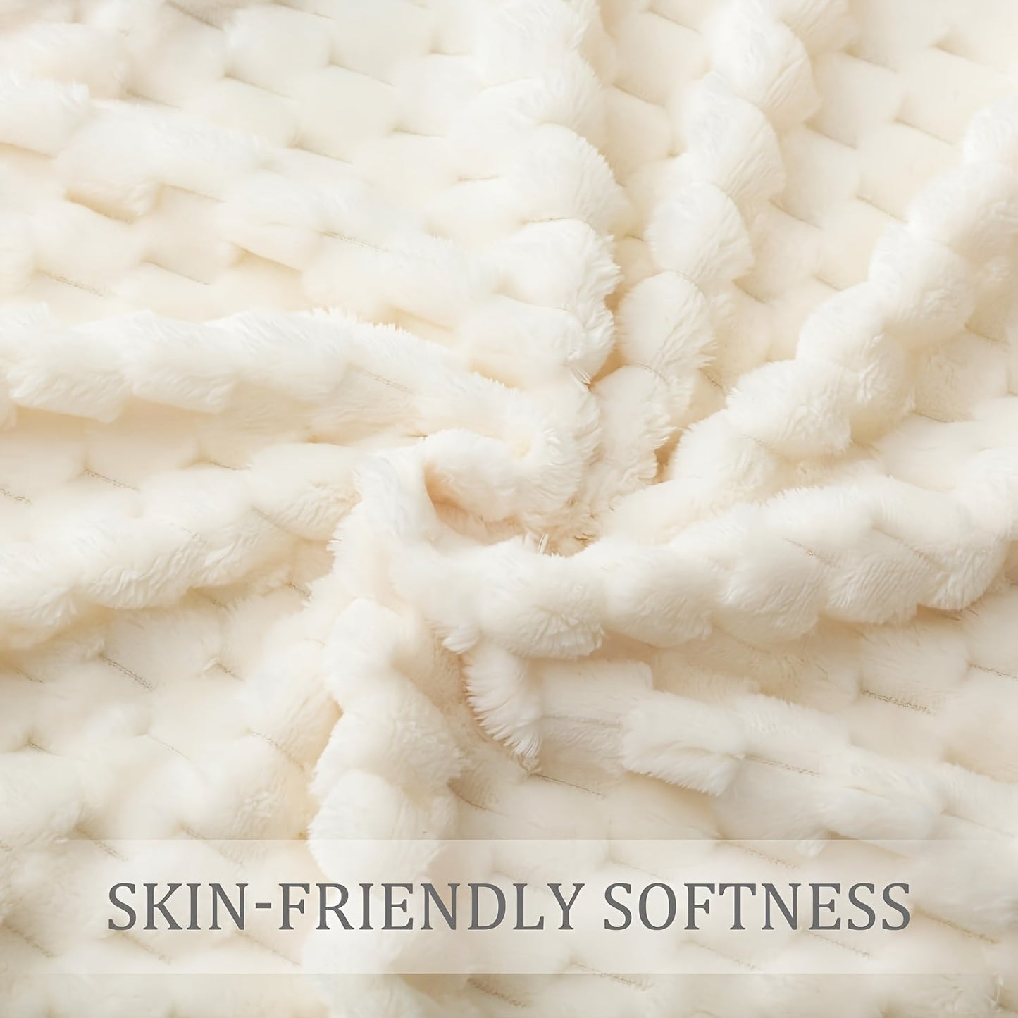 Soft and cozy 3D fleece throw blanket for couch or bed, featuring a stylish fluffy design. Thick, warm, and large plush sherpa blanket perfect for snuggling up on the sofa.