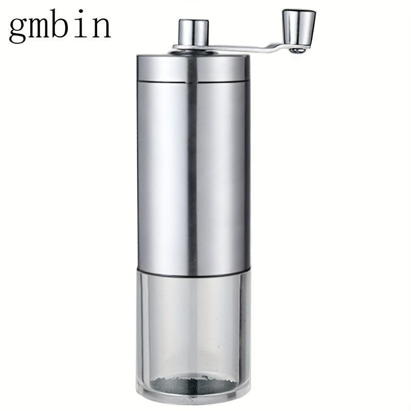 Portable coffee bean grinder designed for home use that is manually operated