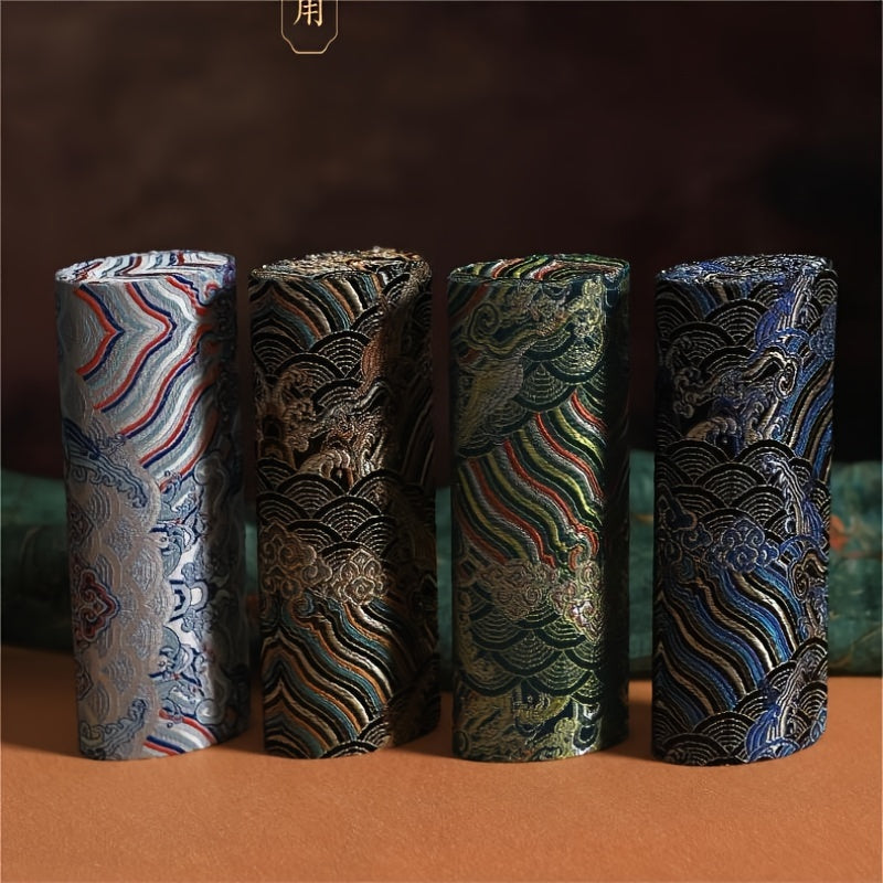 Stylish Vintage Brocade Glasses Case, Durable Storage Holder for Men and Women