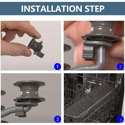 Upgrade your LG Dishwasher with this set of 4 Plastic Upper Dishrack Roller Wheels Assembly. Compatible with Models 4581DD9001B, AP4437685, PS3523050, 1266813, and EA3523050. Enhance your dishwashing experience with this essential accessory.