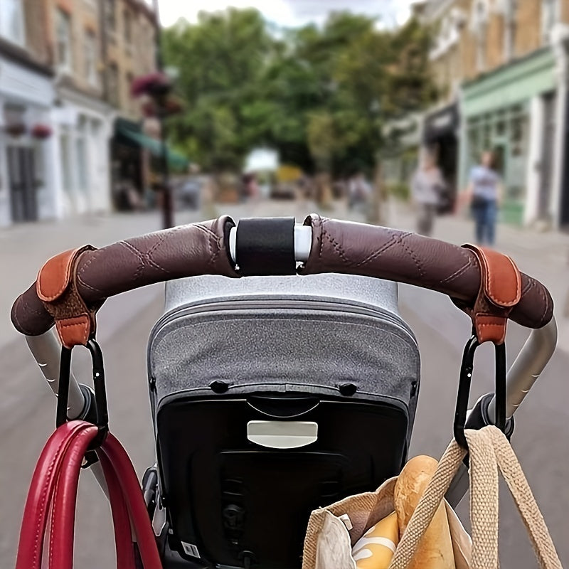 Two Stroller Hooks, Secure and Durable Metal Hooks for Strollers