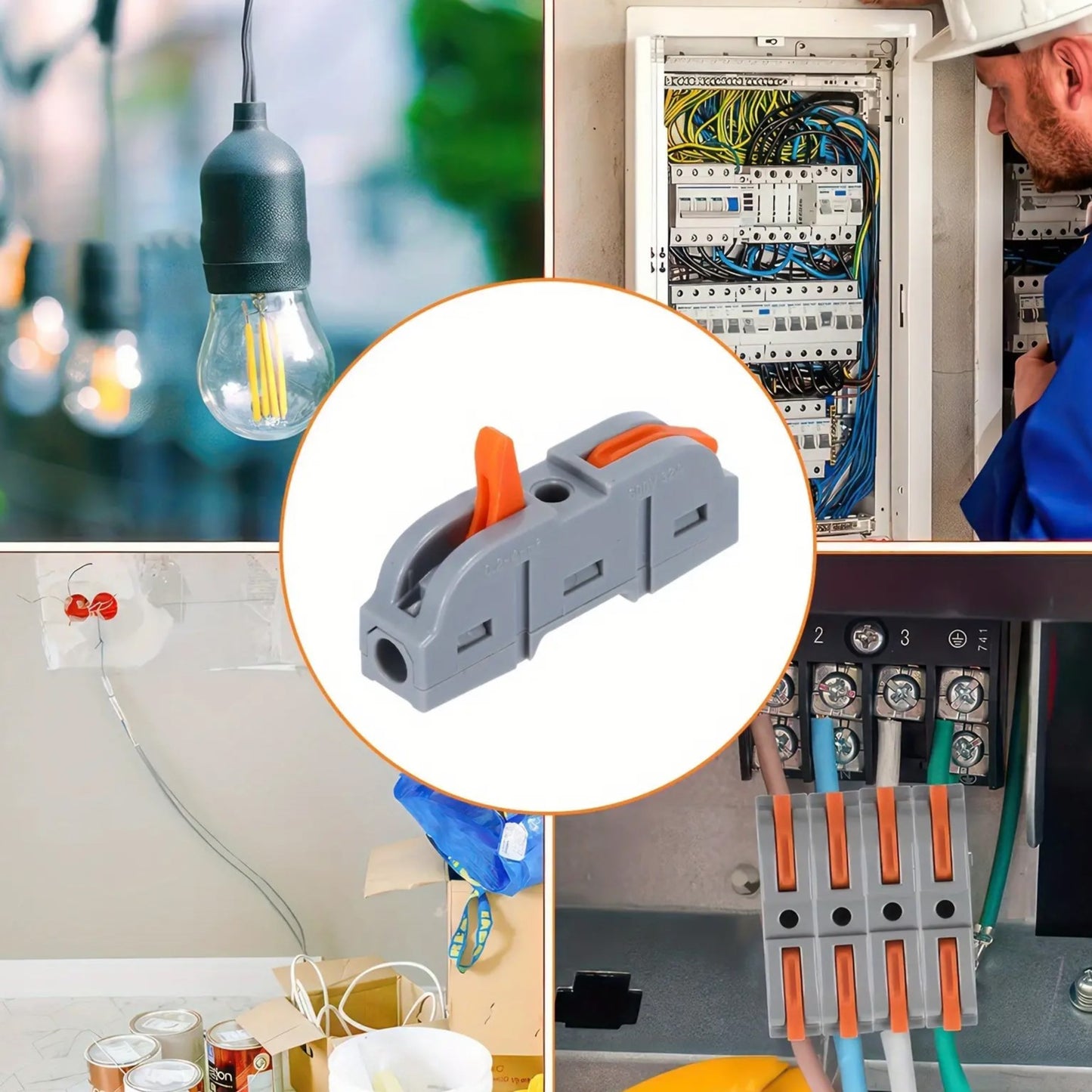 Multifunctional quick connect terminals for circuit splicing, ideal gift for DIY enthusiasts.