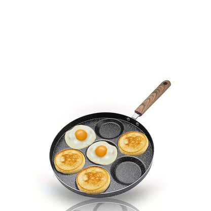 [Bestselling] Mini Pancake Maker Pan - 7 ta qiziqarli yuz dizayni bilan - Oson nonushta, pancake va boshqa taomlar uchun yopishqoq alyuminiy qovurish panasi