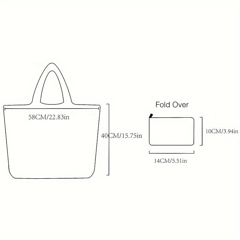 Spacious Foldable Shopping Tote - Strong Nylon, Eco-Friendly Grocery Bag with Convenient Wrist Strap for Holidays like Halloween, Christmas, Easter, and Thanksgiving