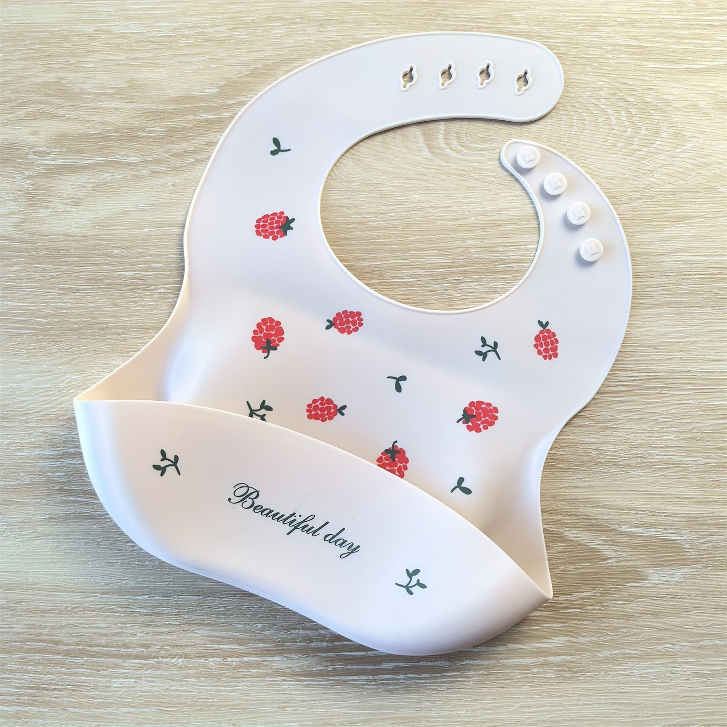 Adjustable Goldcolin Silicone Bib for Kids - Waterproof with Cute Print and Button Closure - Ideal Feeding Accessory