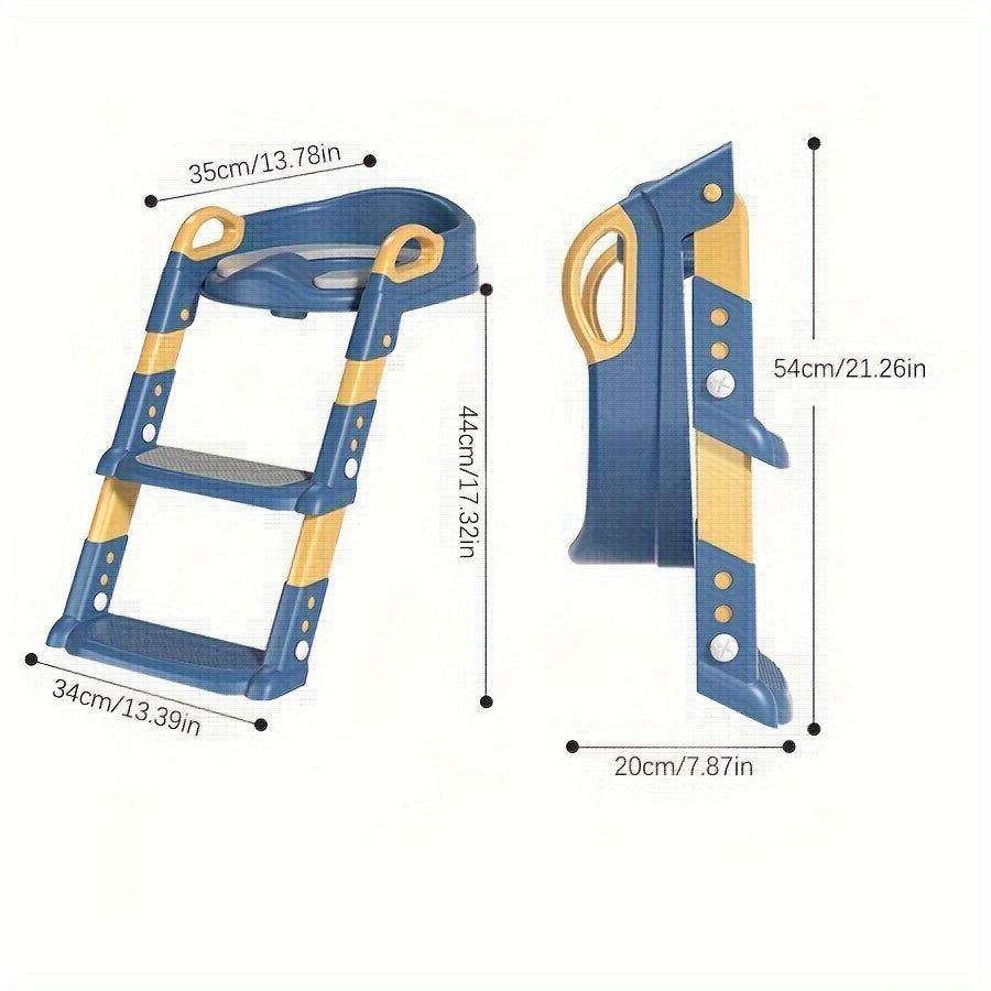 Introducing the 1pc Kids' Step Toilet, a foldable potty training seat with a step stool. This versatile product makes a fantastic gift for Christmas, Halloween, Thanksgiving, New Year's, or Valentine's Day. Get yours from PANLYNNER today!