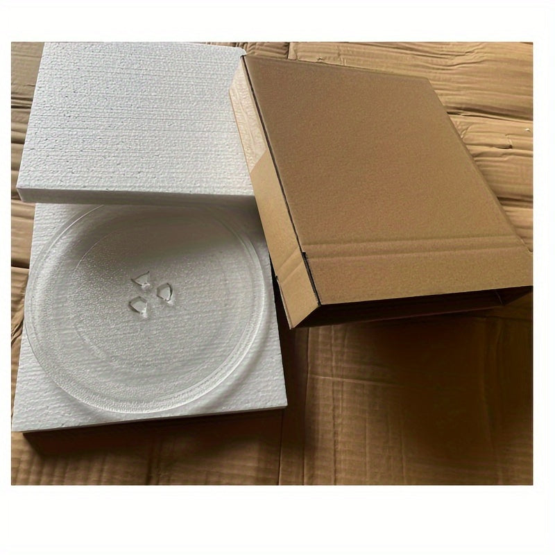 1 piece of Y-shaped glass turntable tray measuring 9.6 inches (24.5 cm). Compatible with LG, GE, Magic Chef, Hotpoint, Panasonic, Kenmore, and other models. Ideal as a replacement for your microwave turntable tray.