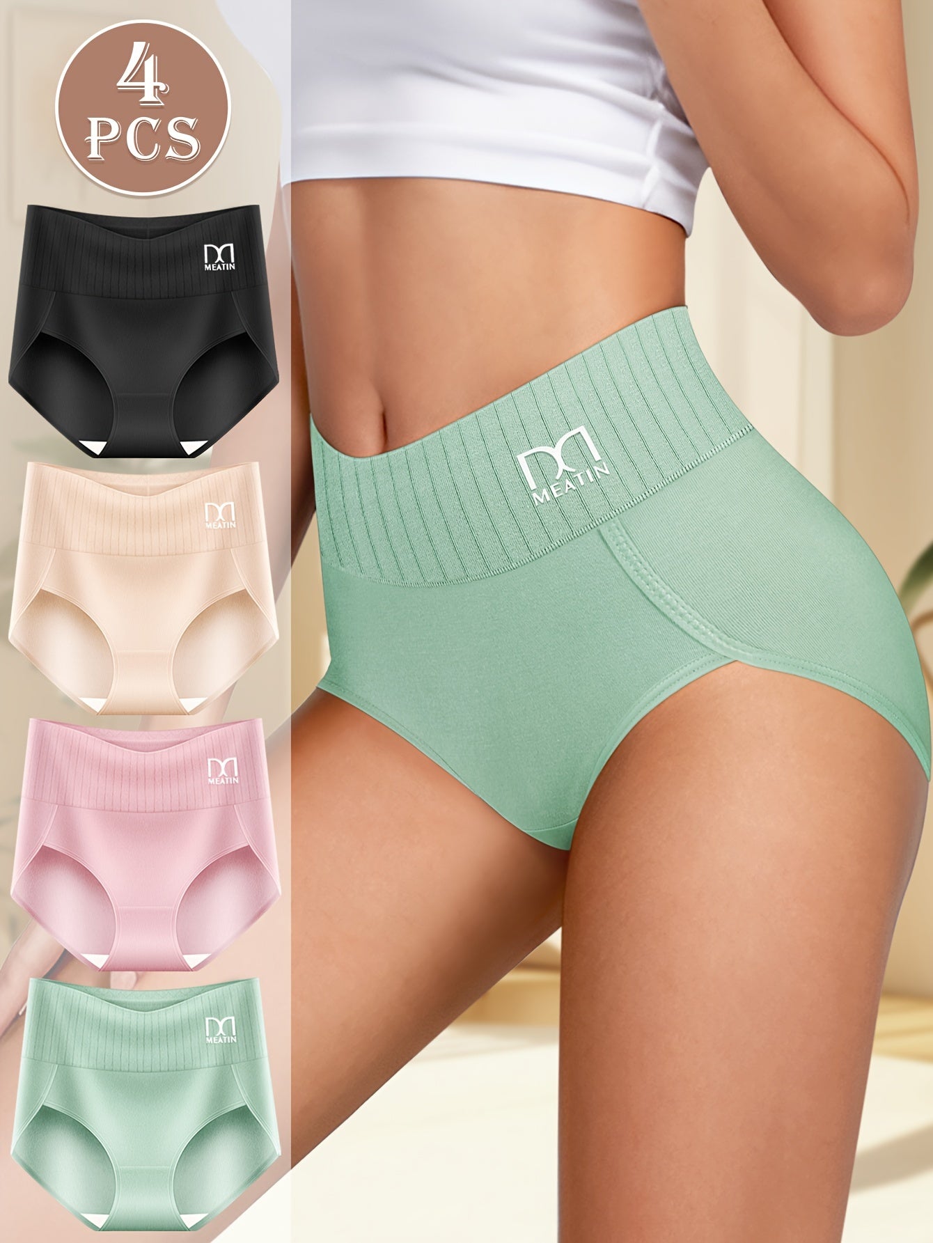 Briefs are sexy, comfy, breathable, and stretchy with label prints for women's lingerie and underwear.