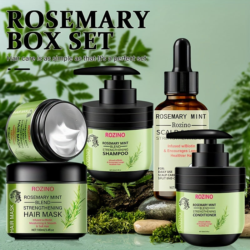 ROZINO Rosemary Hair Care Set - Unisex, Suitable for all hair types, Gentle clean, Valentine's Day Limited Edition