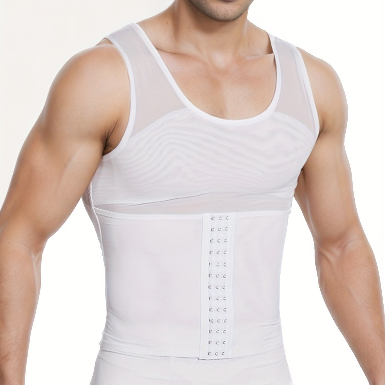 Men's Slimming Corset Compression Vest - Tummy Shaper, Sweatproof and Breathable Abdominal Binder