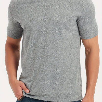 White V-neck t-shirt for men.