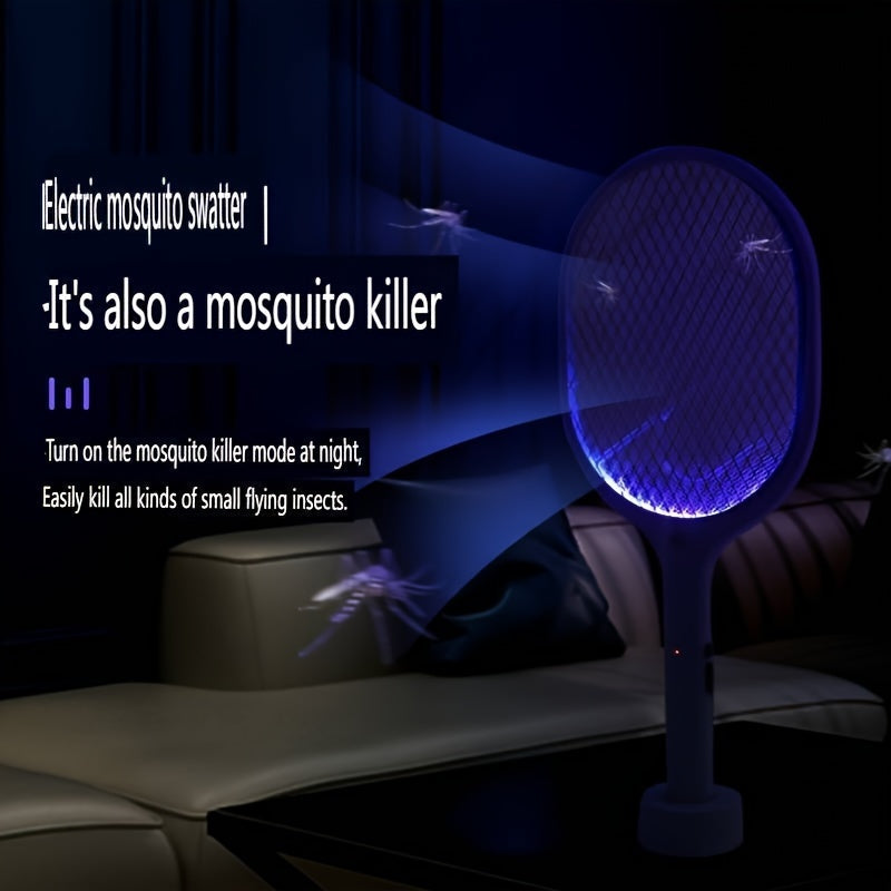 USB Rechargeable Mosquito Swatter & Insect Killer - Ideal for Home, Office, Garden, and Camping.