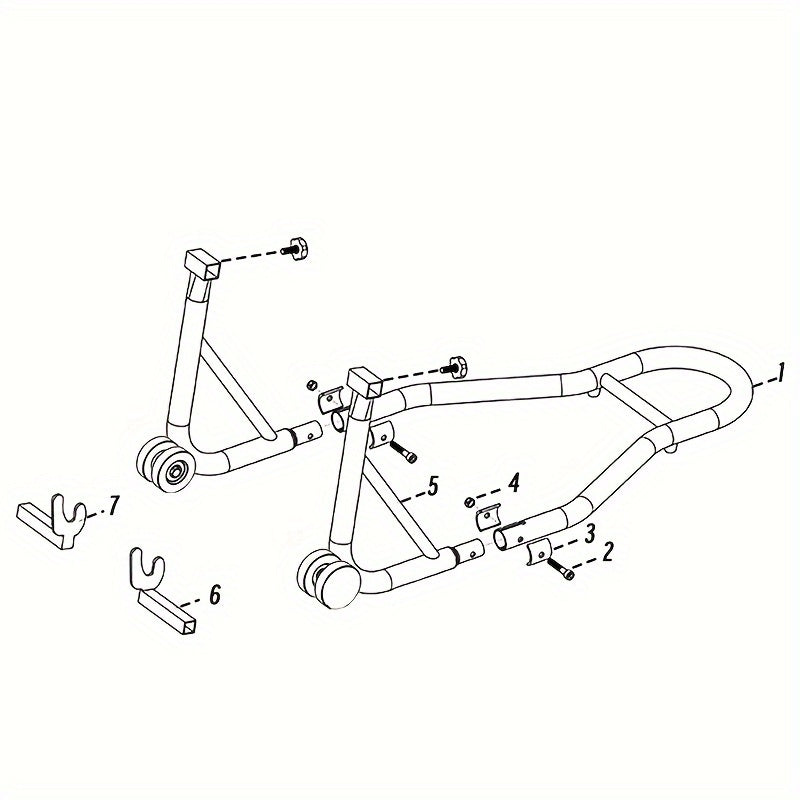 Combo Wheel Lift Stands for Sport Bikes, Fits various brands, Universal Motorcycle Lift Stand