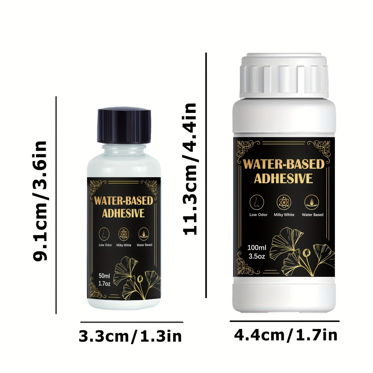 Golden Leaf Kit, water-based adhesive and varnish suitable for DIY crafts, painting, and artwork.