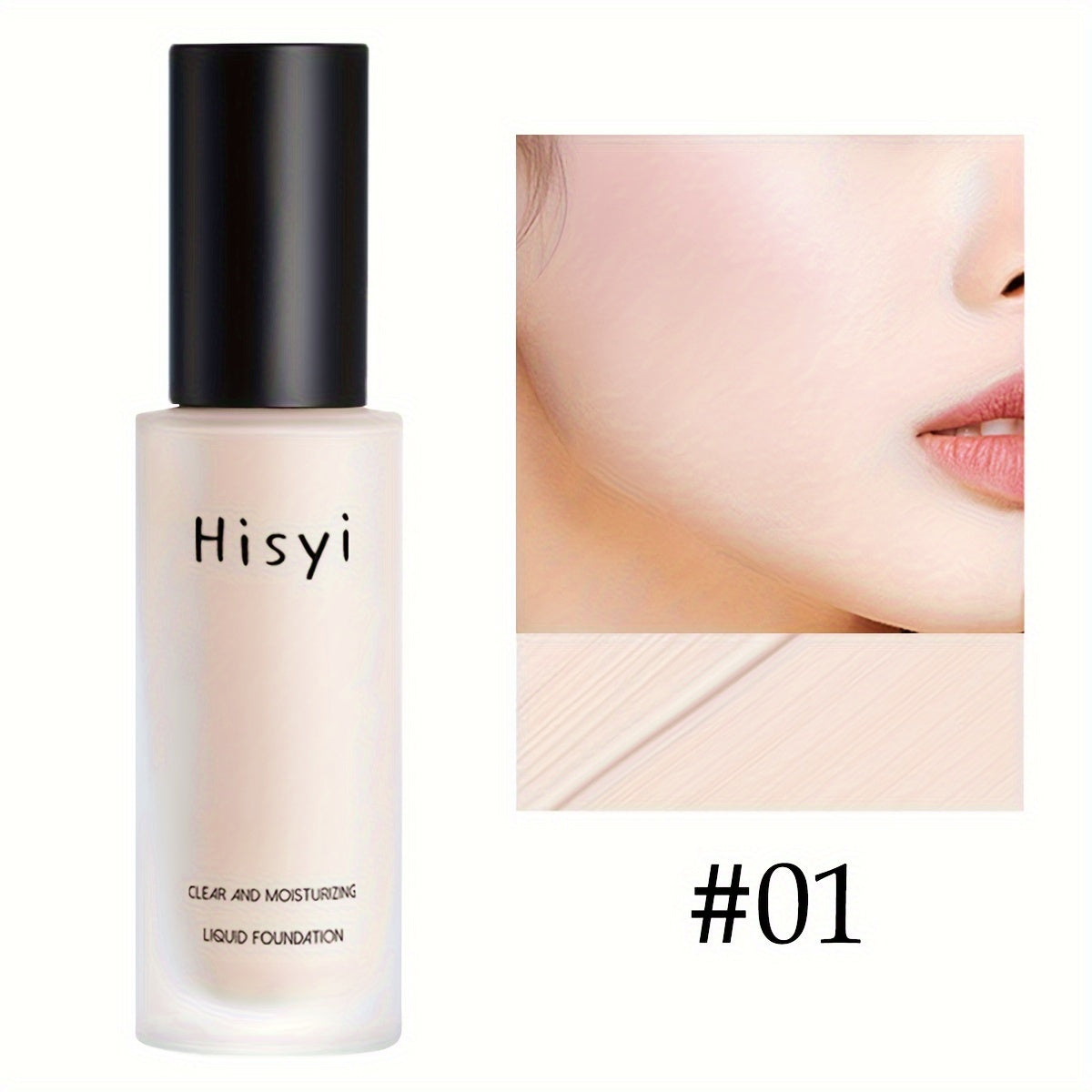 Lightweight liquid foundation cream for medium skin, providing full coverage with a matte finish for a smooth and even skin tone. Ideal for daily use.