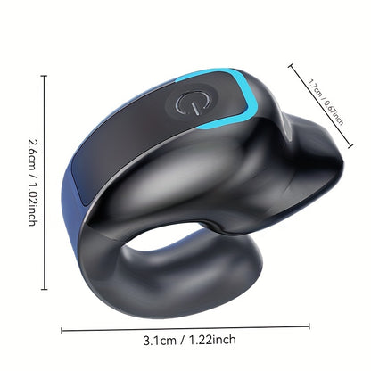 5th Gen 360° Full View Sound Clip-On Earphones with Wireless Mini Earbuds, Long Battery Life, Phone Control, Noise Cancellation, Sports Compatible, Non-Waterproof, Volume Control Button