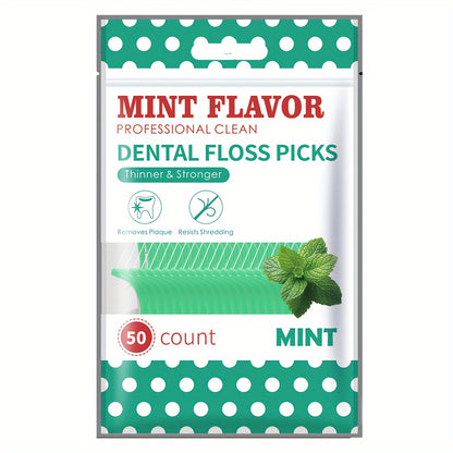 Ultra Thin Mint Disposable Dental Floss Sticks in 50, 150, 450, and 1050pcs - Portable Must-Have for Travel - Safe and Convenient.