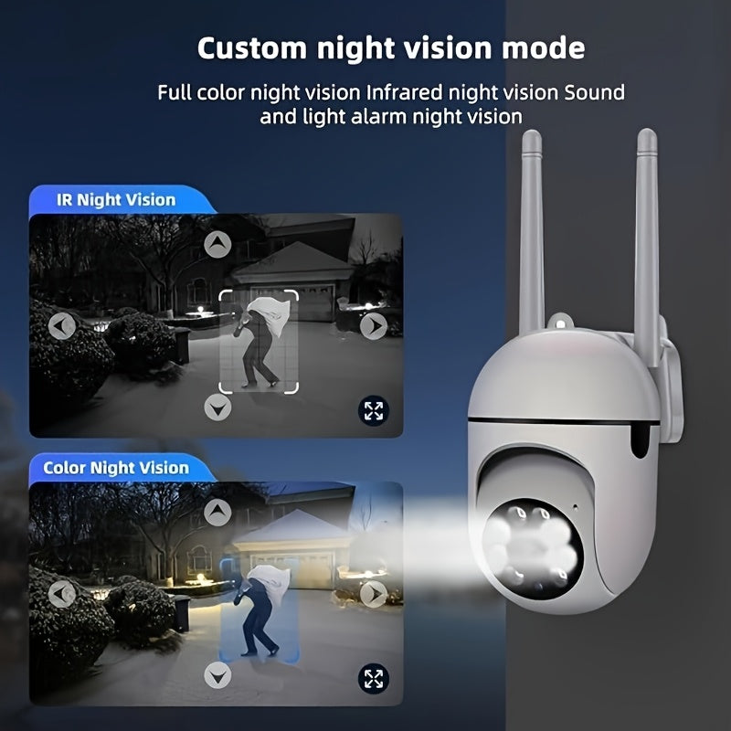 Stay Protected with our HD 1080P Indoor Security Camera featuring PIR Motion Detection, Auto Portrait Recognition, Night Vision, and 360-Degree Panorama/Tilt/Zoom. Convenient USB powered and Wi-Fi enabled, perfect for Home, Office, and Tracking needs.