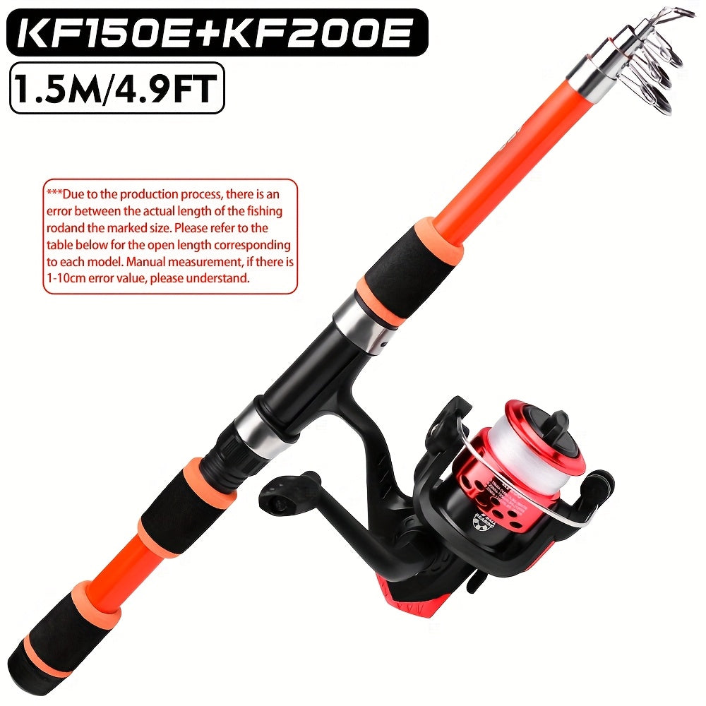 Proberos Ultra-Light Telescopic Fishing Rod - 149.35cm/179.83cm, Glass Fiber, Portable & Versatile