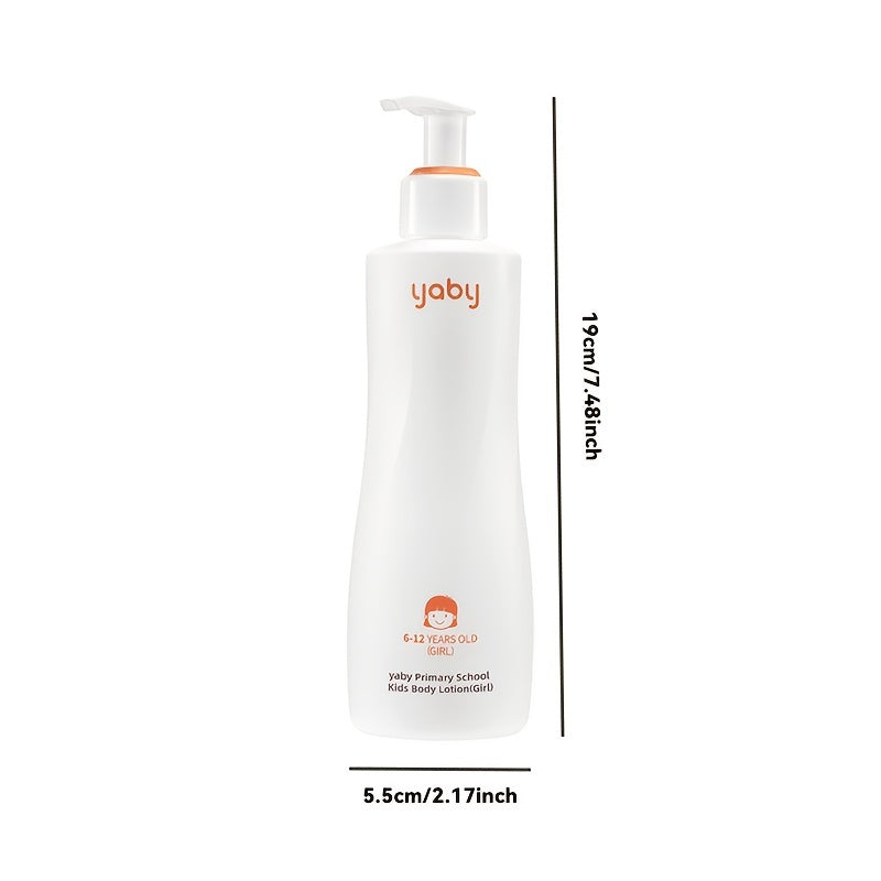 Primary School Kids Body Lotion by Yaby - 1pc
- Specifically designed for girls aged 6-12
- Contains 250ml/8.454fl.oz of moisturizing lotion
- Provides clean and gentle baby care
- Essential for winter kids' skincare
- Perfect as a Christmas gift for