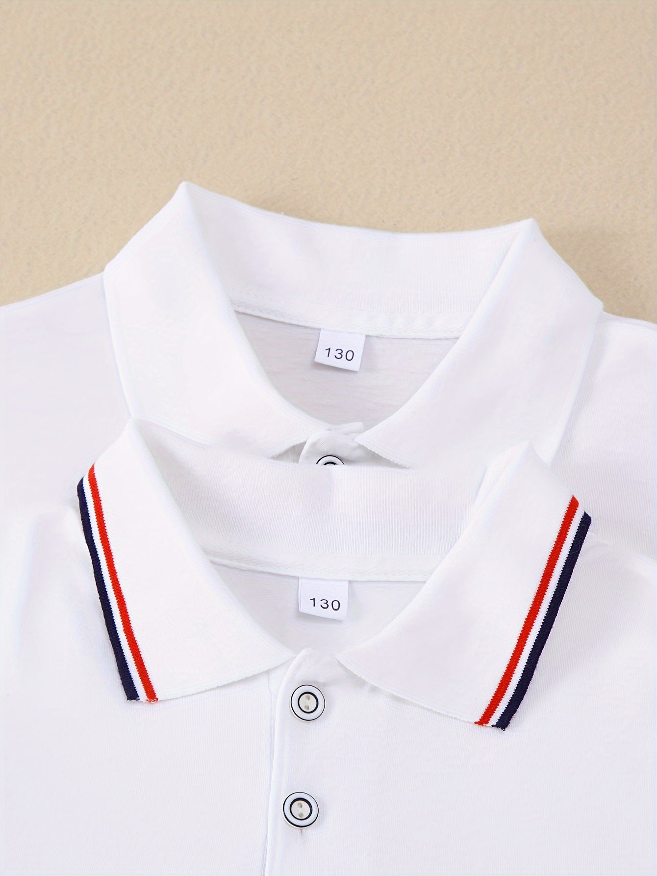 Boys Preppy Long Sleeve Lapel Shirt - 2-Pack for Spring and Autumn.