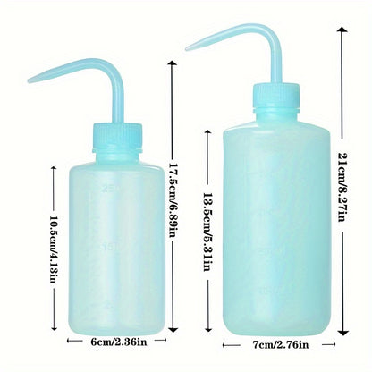 1 set of watering bottles with plastic curved mouth, safe rinse bottle watering tool for plants and flowers, including a squeeze watering can, succulent watering bottle, potted plant