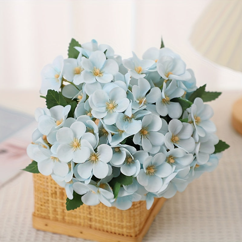 Elegant artificial Begonia flower arrangement in fabric, perfect for any table decor.