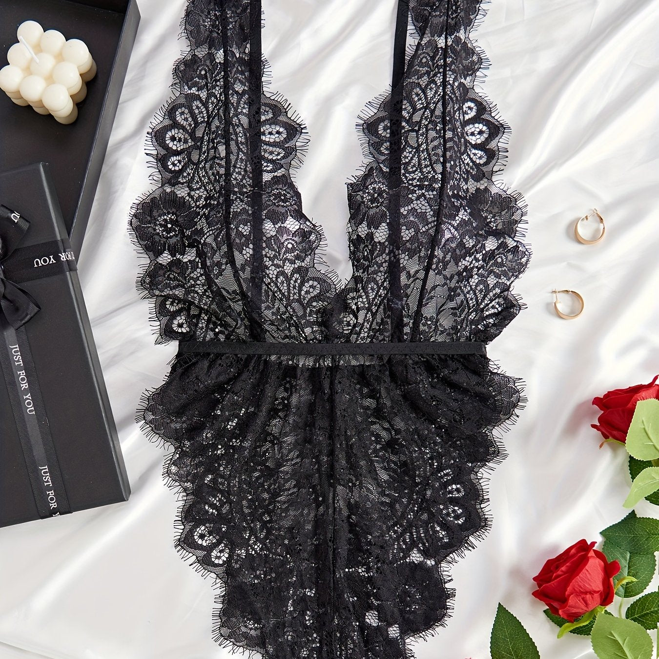 Seductive Lace Teddy Bodysuit, Sexy Women's Lingerie