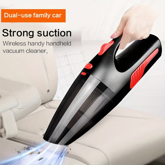 Handheld Wireless Car and Home Vacuum Cleaner with Dual-Use High Power, USB Charging. Mini Vacuum Cleaner for Home and Car with Low Noise Operation.