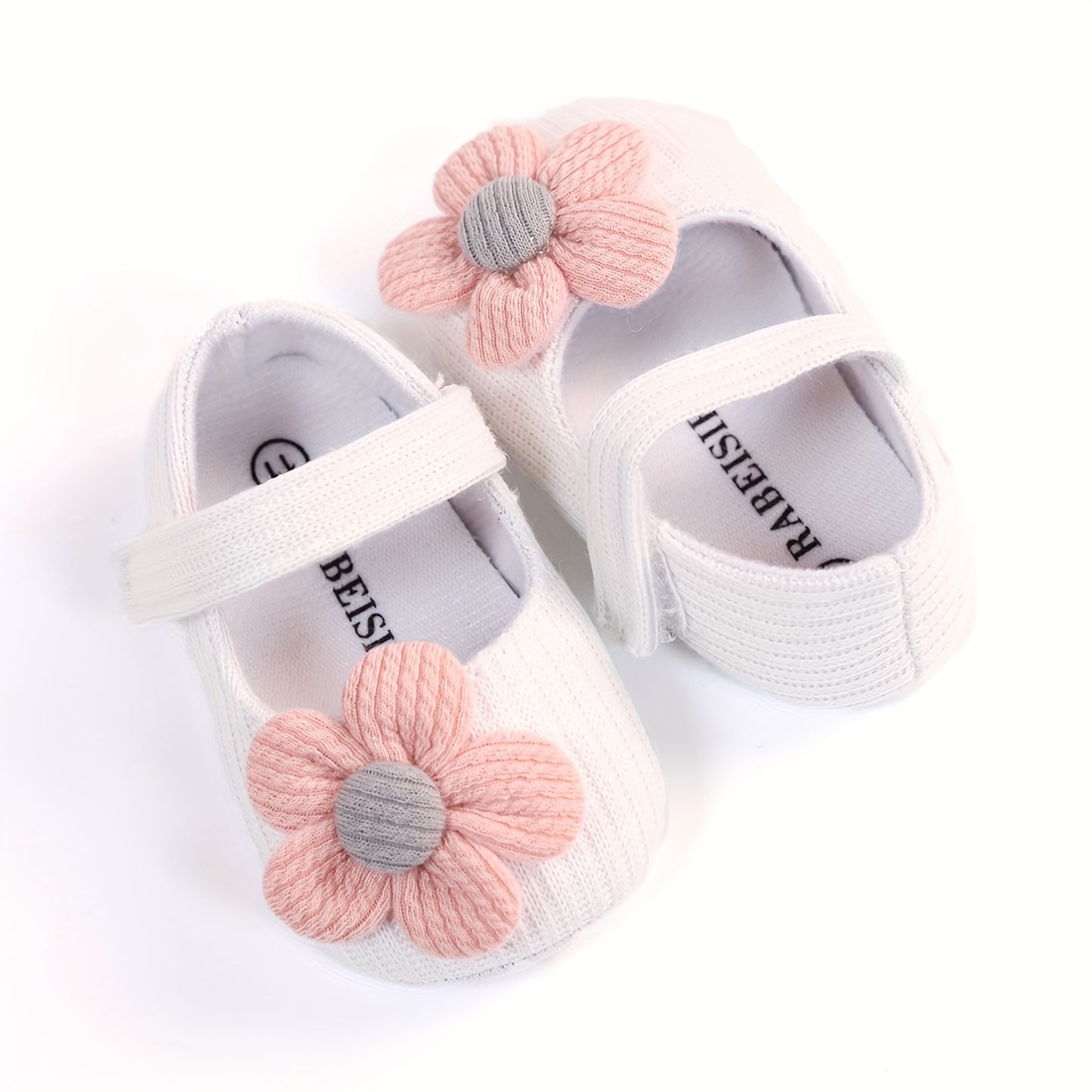 Toddler sunflower princess shoes for daily wear in spring and fall, lightweight, non-slip, and colorful candy-like design.