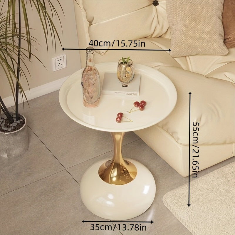 Italian luxury living room coffee table with small waist design, 35cm wide surface.