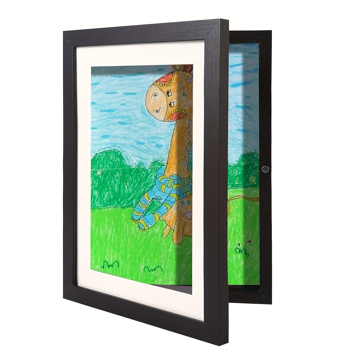 Children's craft kit includes a DIY painting collection box, a magnetic photo frame, and a wall hanging A4 size photo frame.