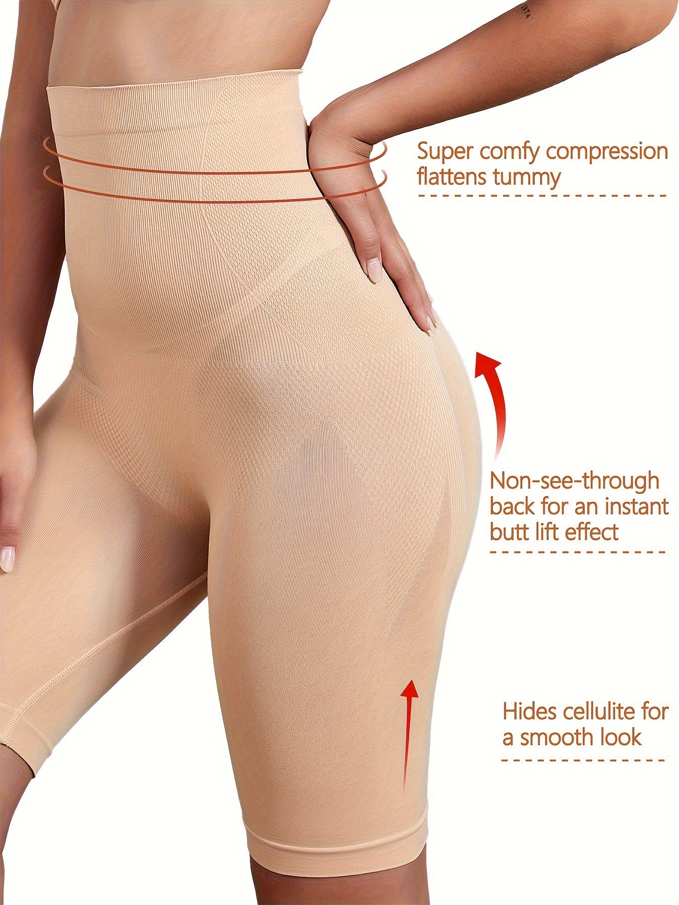 Seamless High-Waist Shapewear Leggings for Women in Black - Tummy Control, Butt Lift, and Compression Effect, Nylon/Elastane Blend, Hand Washable.