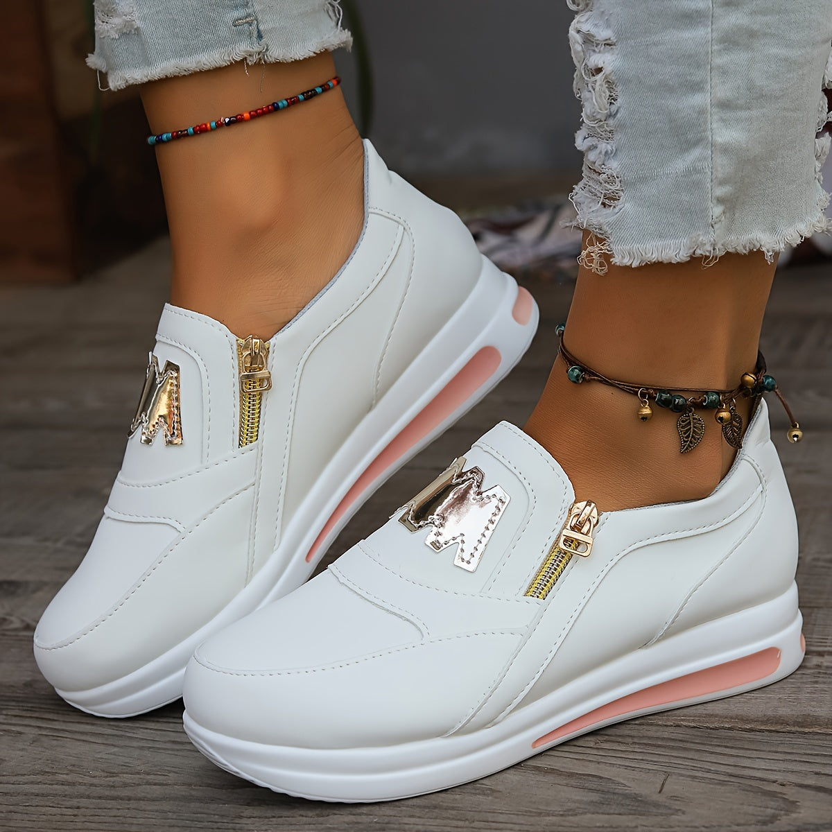 Stylish slip-on sneakers for women, comfortable and non-slip, perfect for walking