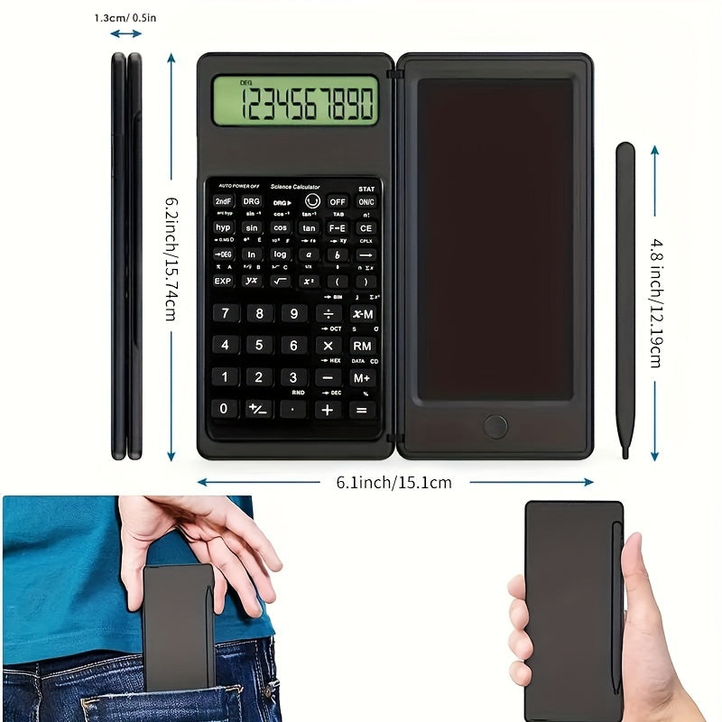 Scientific Calculators with Large Screen and Notepad, Essential for Students from Middle School to College