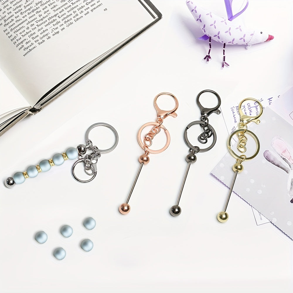 Create your own personalized keychains with 12 one-of-a-kind zinc alloy golden keychains. These blank keychains are perfect for DIY crafts and can be easily customized to suit your style. Versatile and easy-to-use, these accessories are ideal for gifts