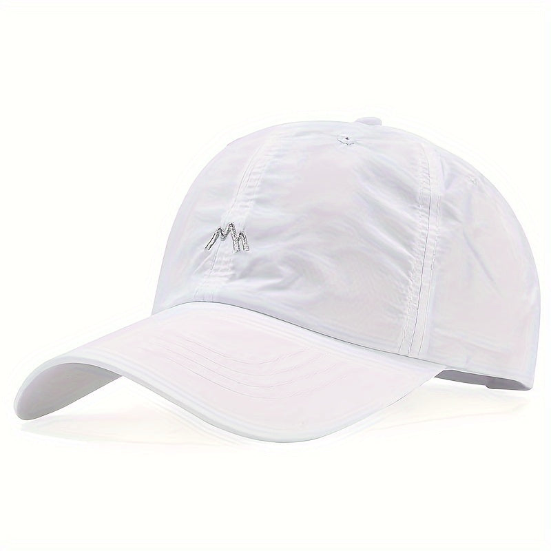 Breathable Unisex Baseball Cap with Quick-Dry Technology, Sun Protection, Adjustable Fit, and Embroidery Detail - Hand Washable.