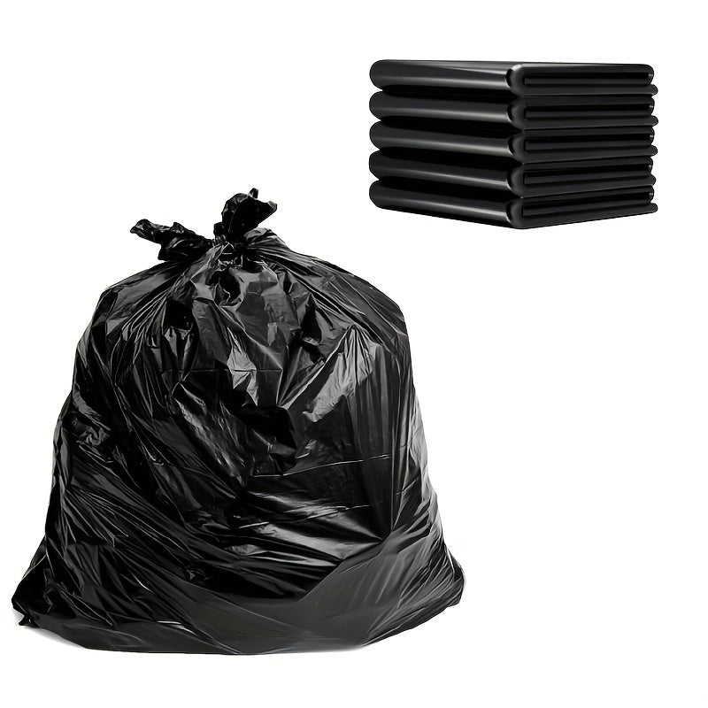 Multipurpose Disposable Trash Bags for Household & Commercial Use, Black Plastic Garbage Bags, 500/200 Pack, 59.99cm x 49.99cm, Perfect for Living Room, Bedroom, Outdoor, Toilet, Kitchen - $49.99